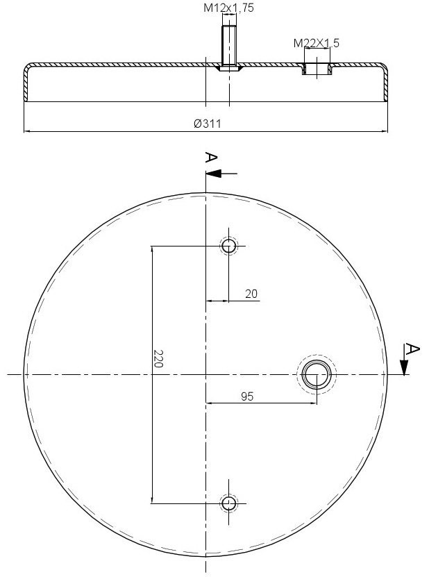 1 Tcs 360 45 2964 Plate Partolium